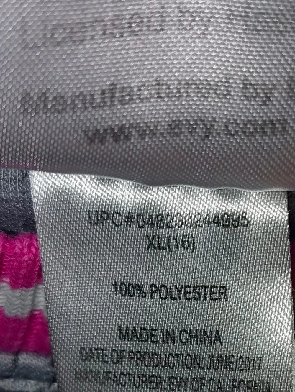 My Little Pony Gray Quilted Sweatshirt W/ Pink & White Trim All Over Graphics
